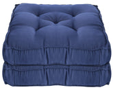 Kuber Industries Microfiber Chair Pad|Chair Cushion Pad for Office, Home|Sitting Cushion|Seat Cushion for Chair|Pack of 2 (Navy Blue)